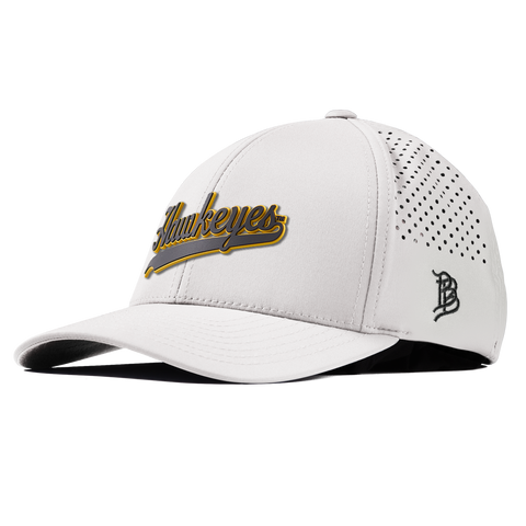 University of Iowa "Iowa Hawkeyes Script" Curved Performance White