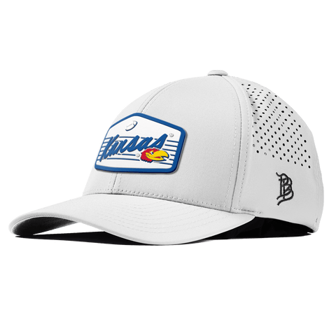 University of Kansas "Jayhawks Football" Curved Performance White