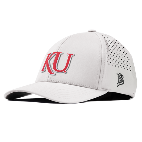 University of Kansas "KU Block" Curved Performance White