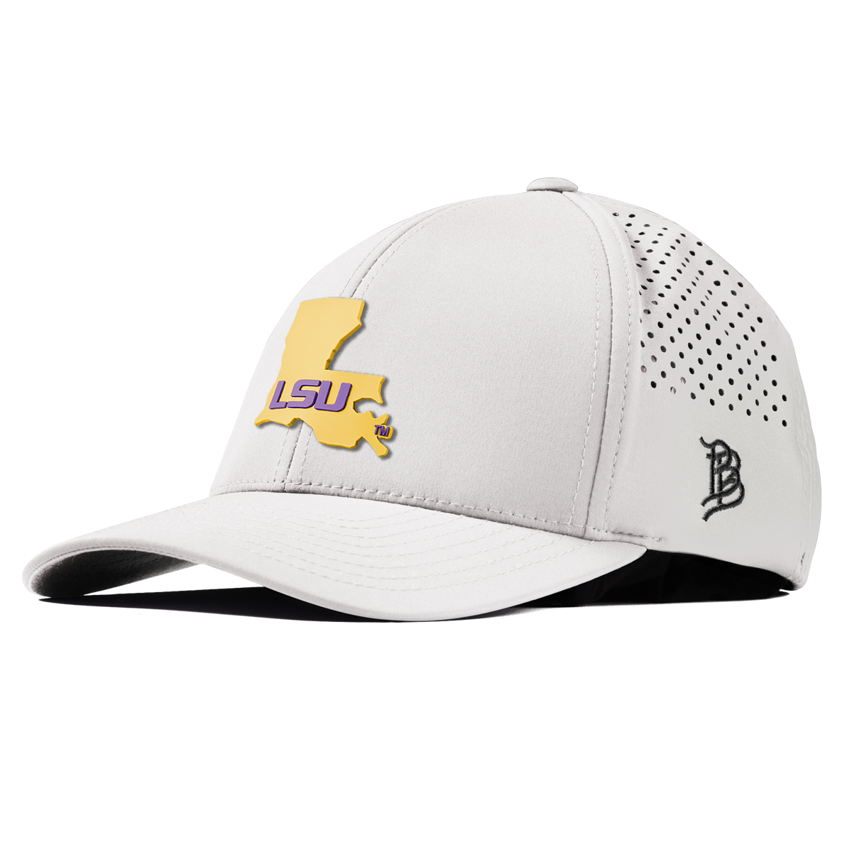 Louisiana State University "LSU Gold State" Curved Performance White