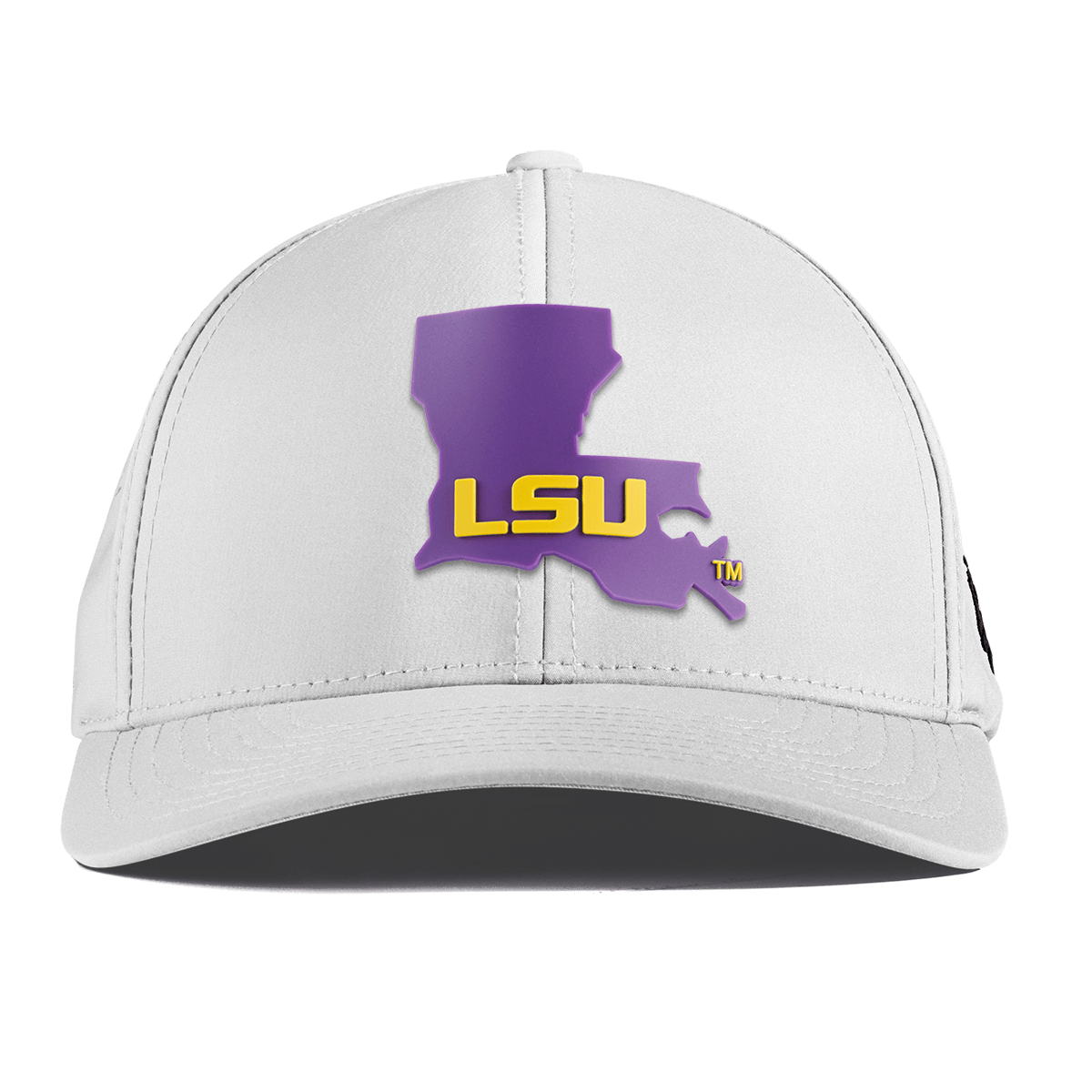 Louisiana State University "LSU State" Curved Performance White