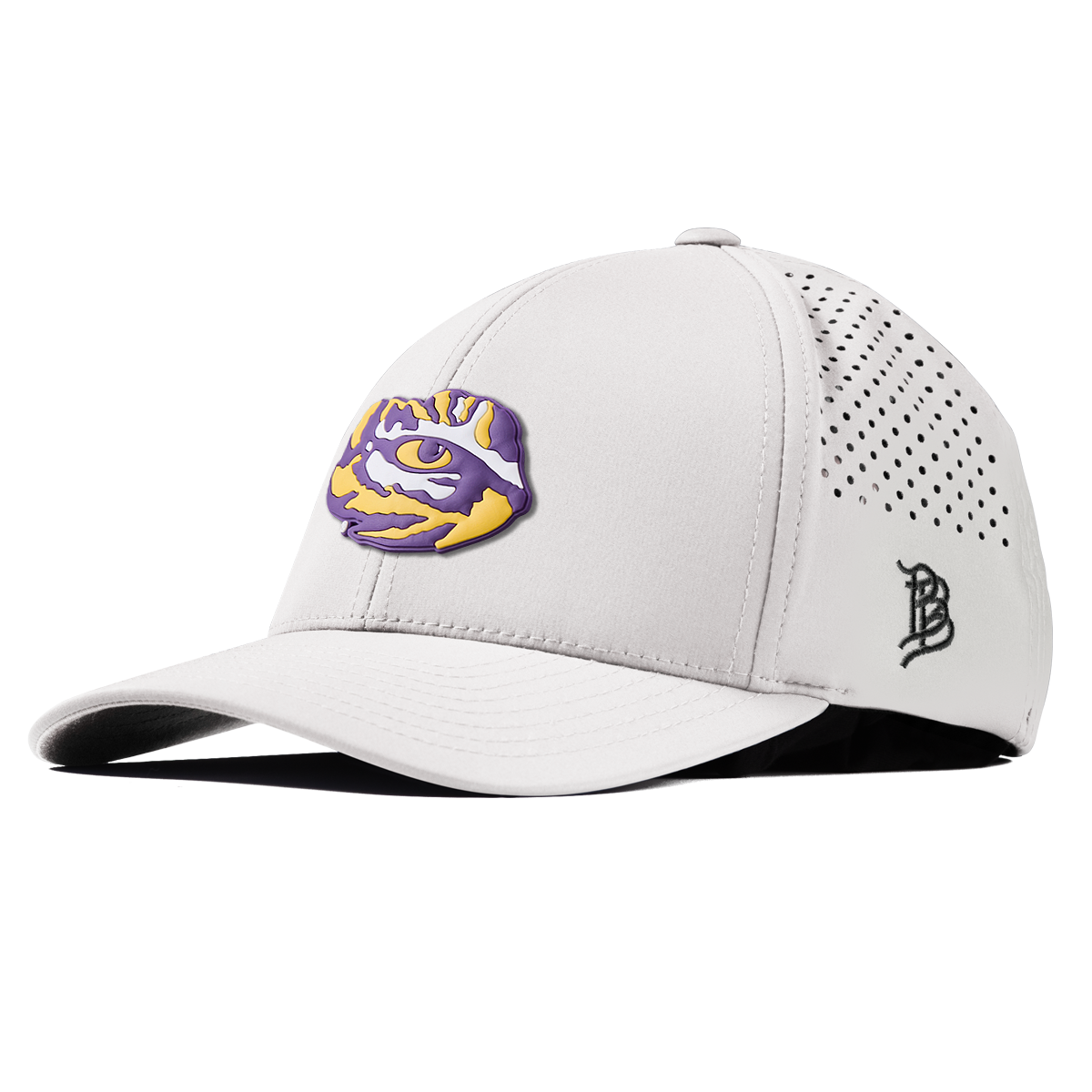 Louisiana State University "LSU Tiger Team Logo" Curved Performance White