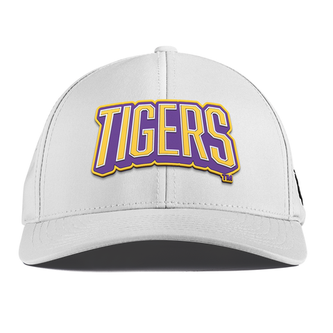 Louisiana State University "LSU Tigers Block" Curved Performance White