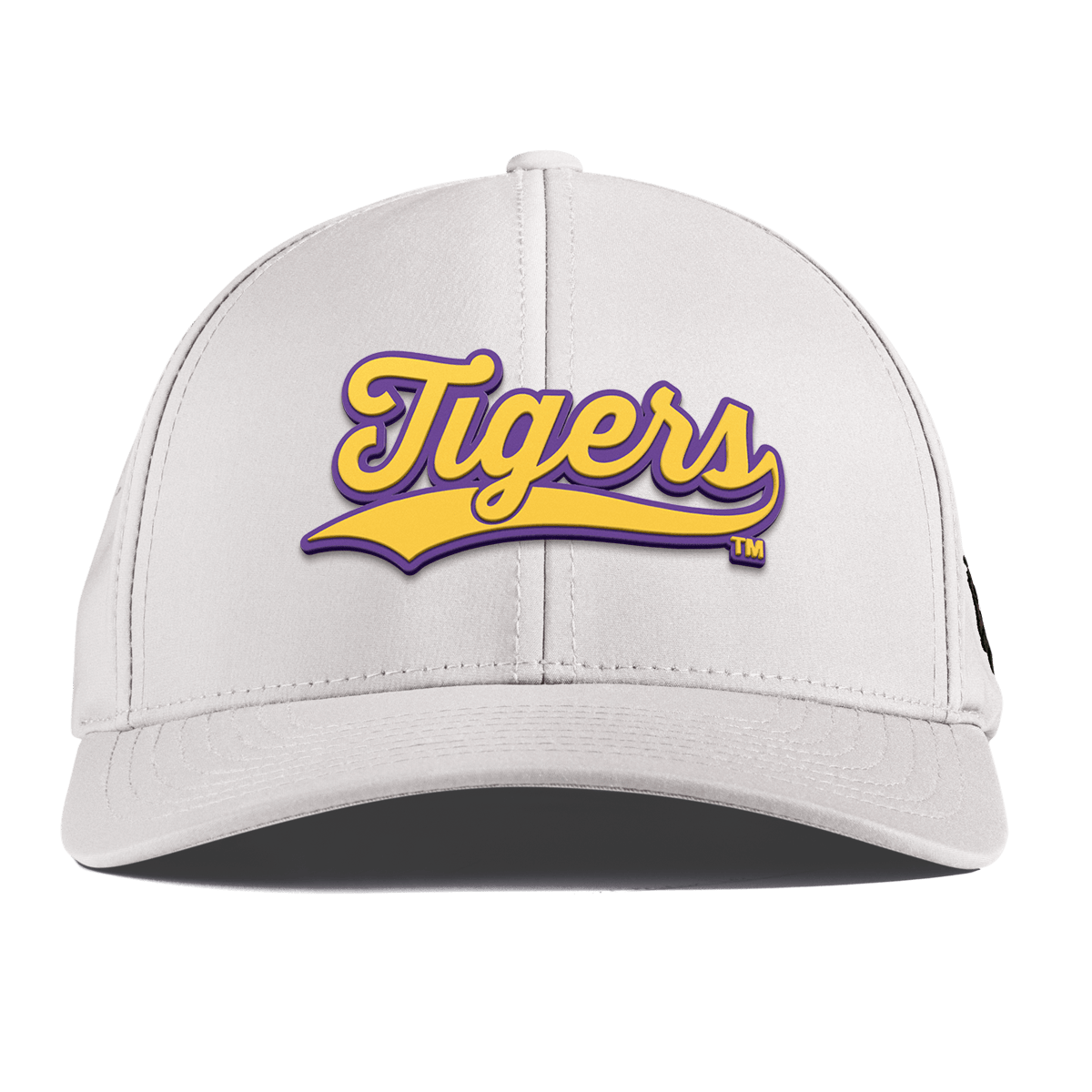 Louisiana State University "LSU Tigers Script" Curved Performance White