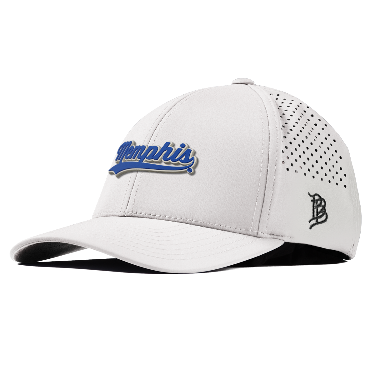 University of Memphis "Memphis Script" Curved Performance White
