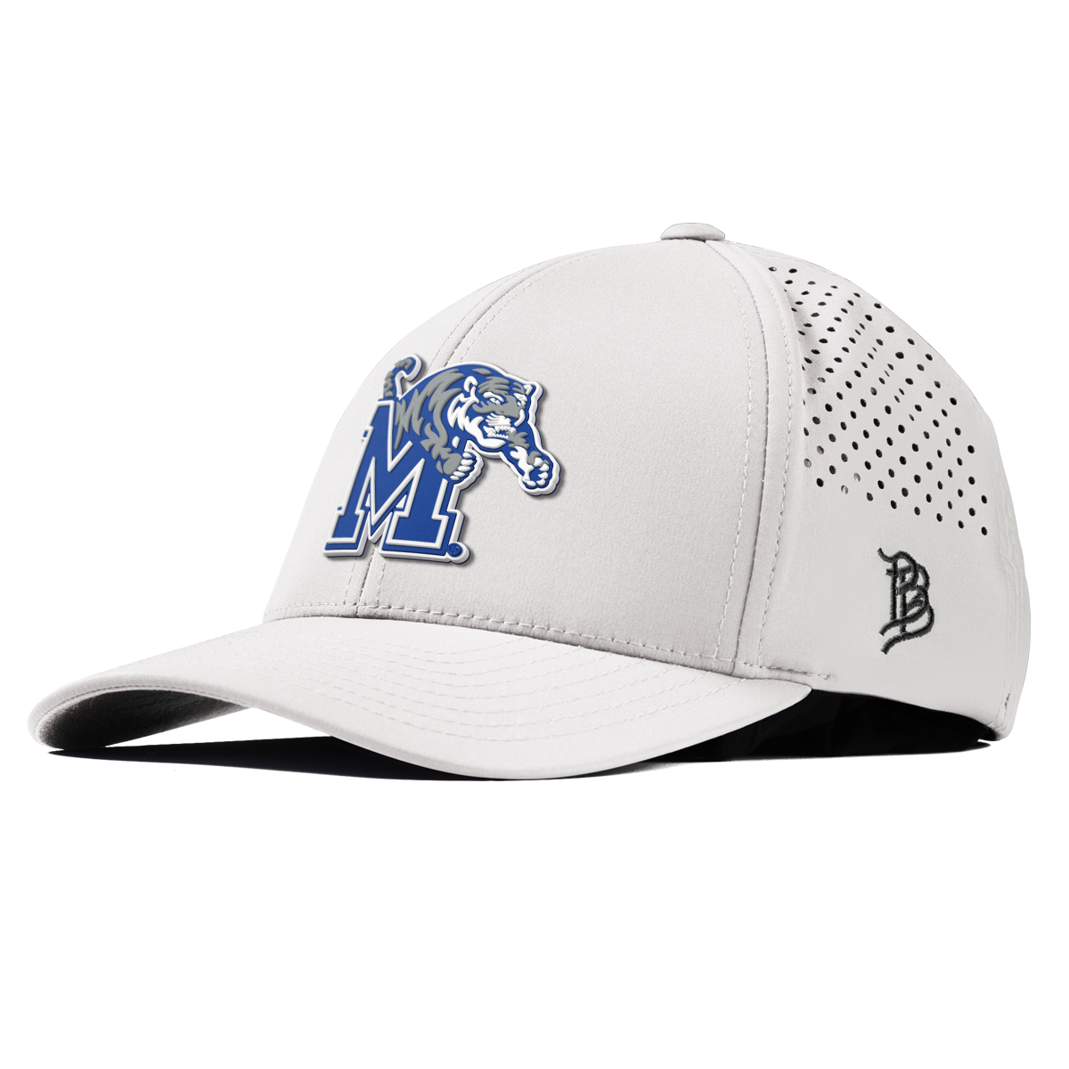 University of Memphis "Memphis Team Logo" Curved Performance White