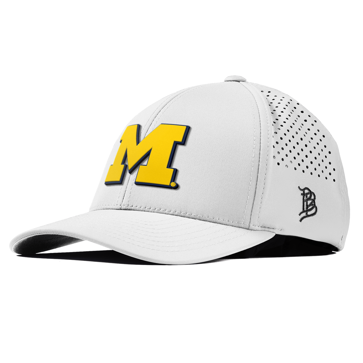 University of Michigan "Michigan Block" Curved Performance White