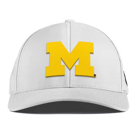 University of Michigan "Michigan Gold Block" Curved Performance White
