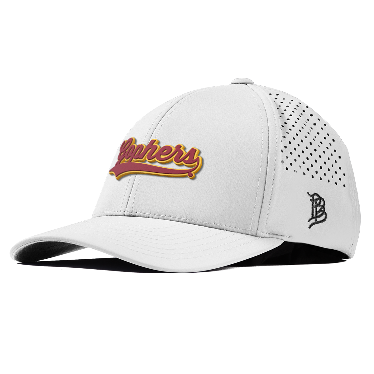 University of Minnesota "Minnesota Gophers Script" Curved Performance White