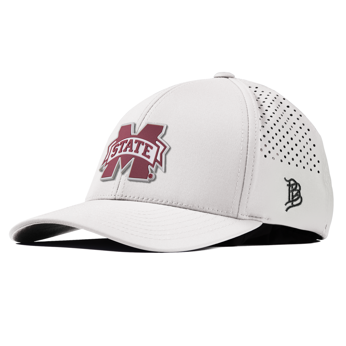 Mississippi State University "Mississippi State Team Logo" Curved Performance White