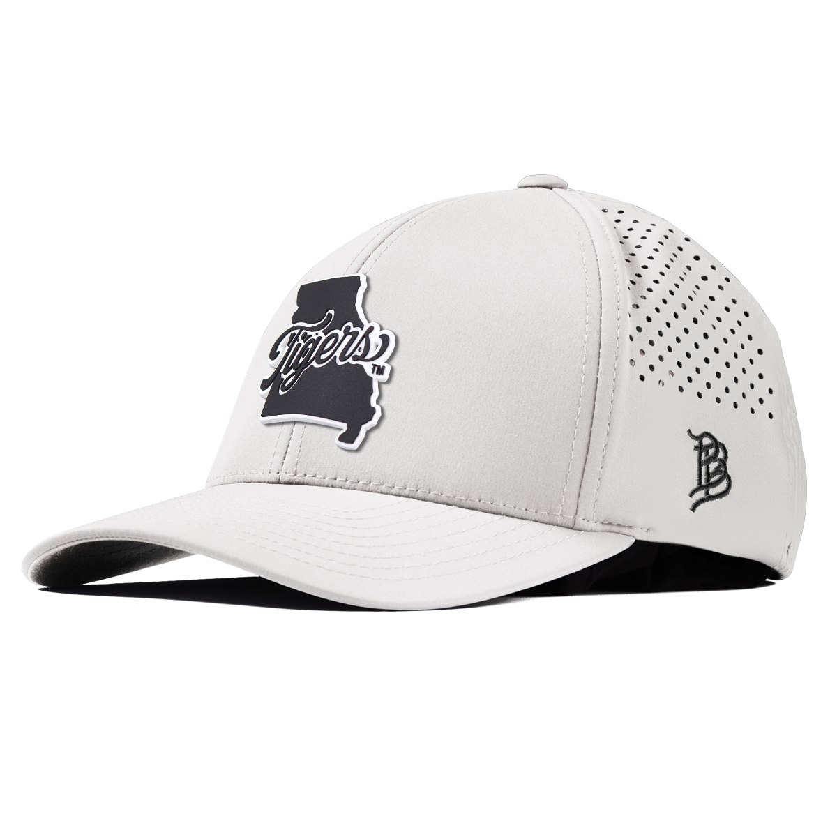 University of Missouri "Missouri Tigers State Script" Curved Performance White