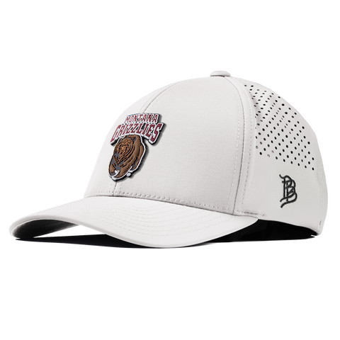 University of Montana "Montana Grizzlies Team Logo" Curved Performance White