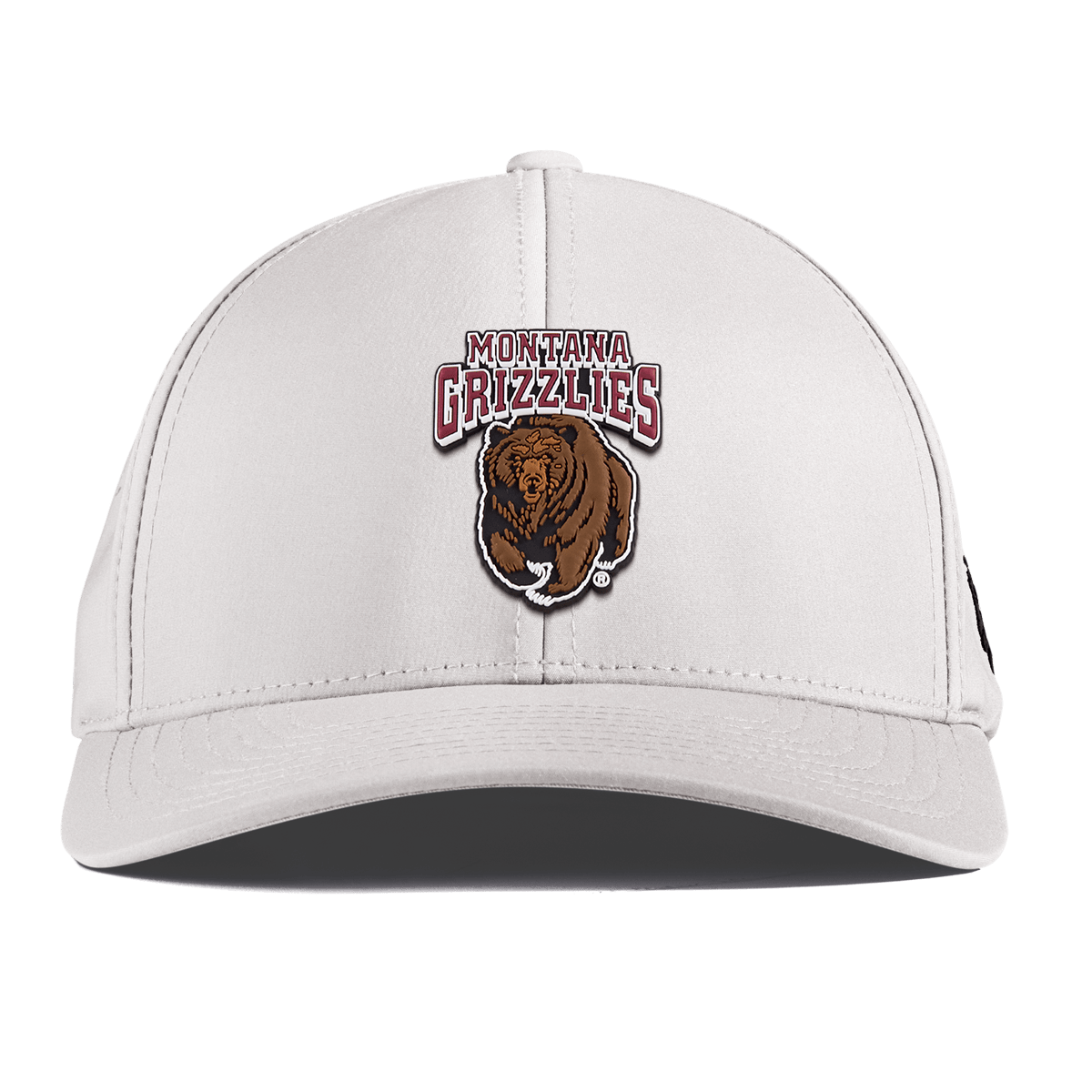 University of Montana "Montana Grizzlies Team Logo" Curved Performance White