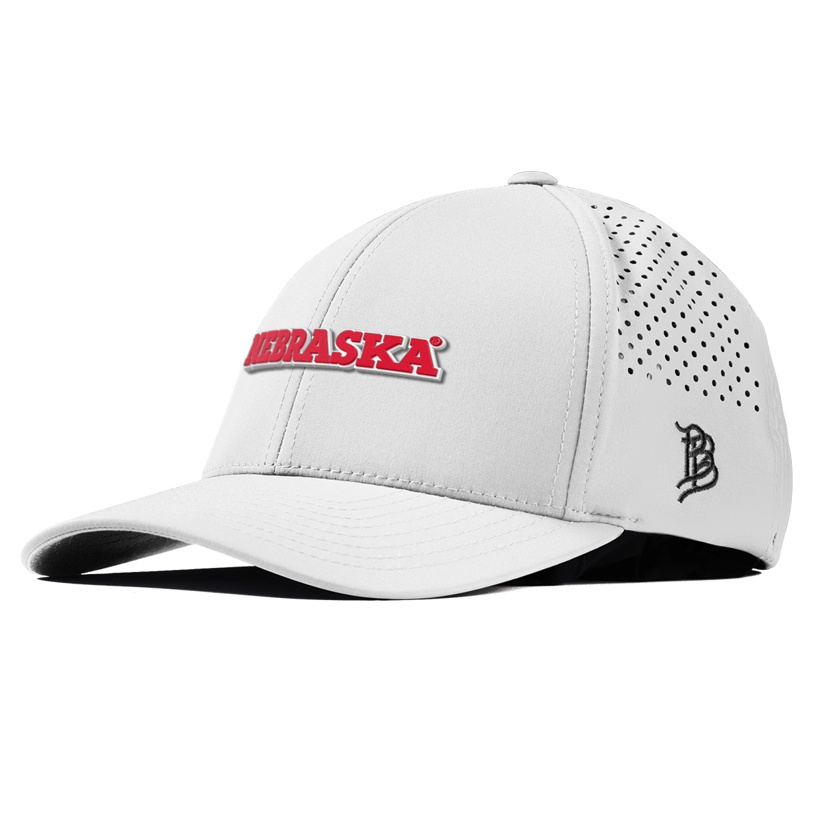 University of Nebraska "Nebraska Block" Curved Performance White