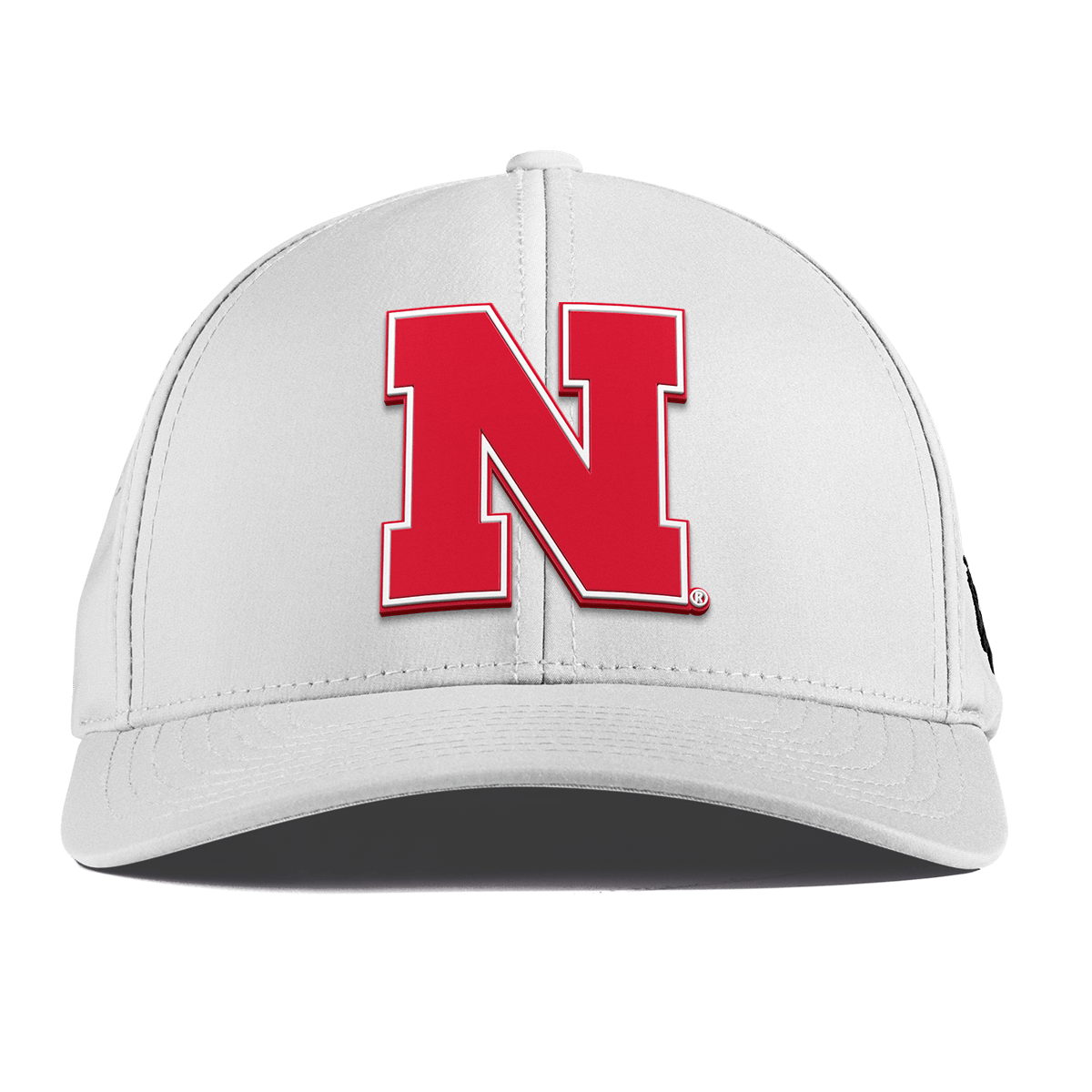 University of Nebraska "Nebraska Team Logo" Curved Performance White 