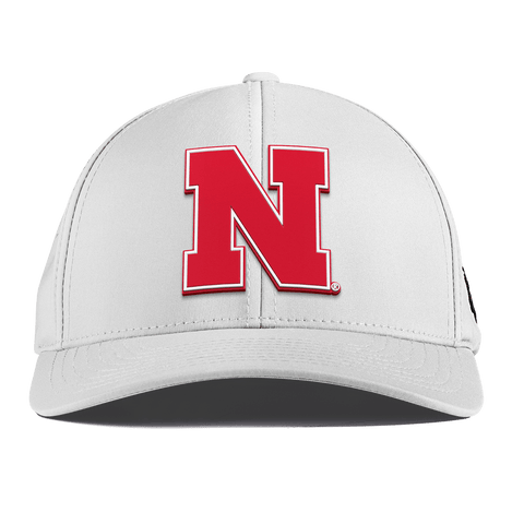 University of Nebraska "Nebraska Team Logo" Curved Performance White 