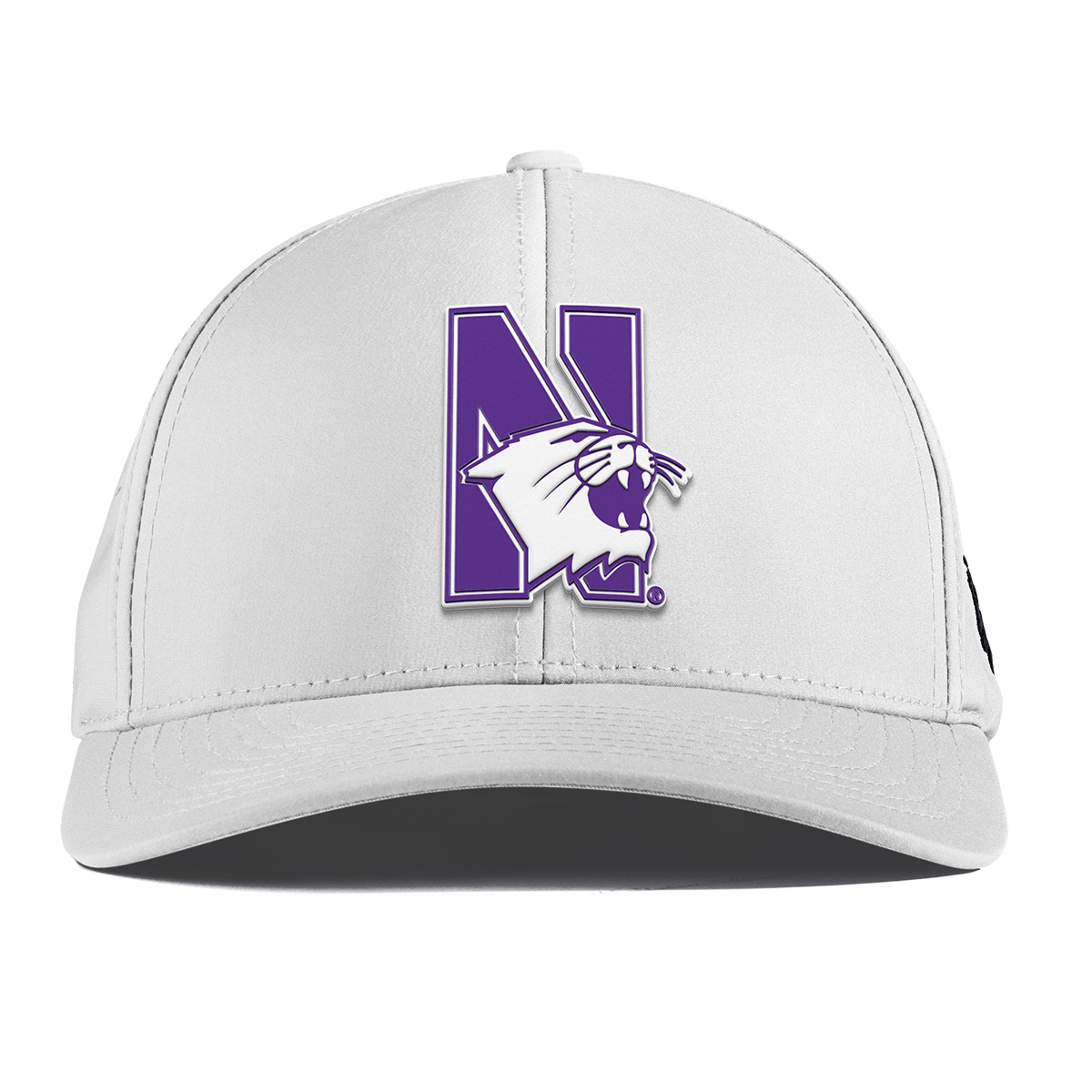 Northwestern University "Northwestern Block Logo" Curved Performance White