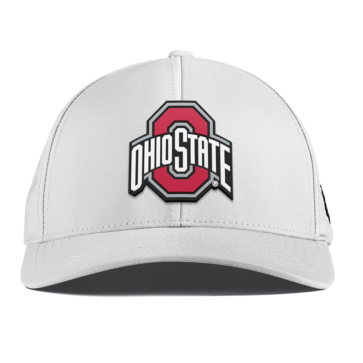 Ohio State University "Ohio State Gray Team Logo" Curved Performance White