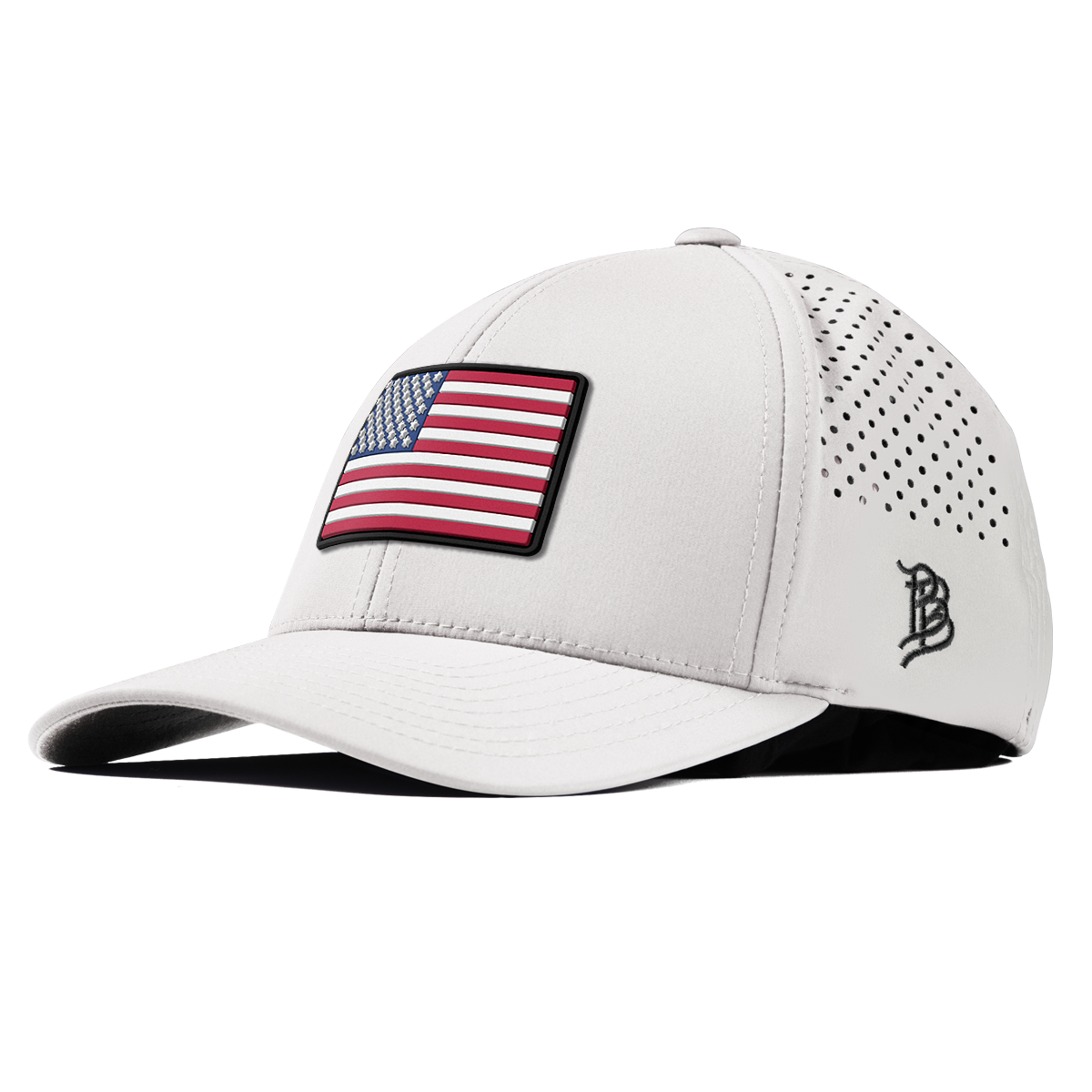 Old Glory USA Skateboarding Curved Performance White