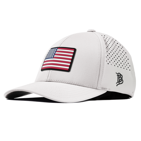 Old Glory USA Skateboarding Curved Performance White