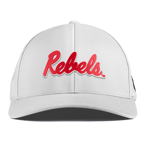 University of Mississippi "Ole Miss Crimson Rebels" Curved Performance White
