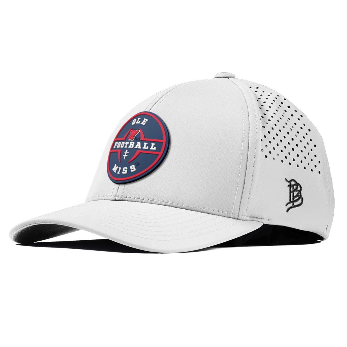University of Mississippi "Ole Miss Football Legacy" Curved Performance White