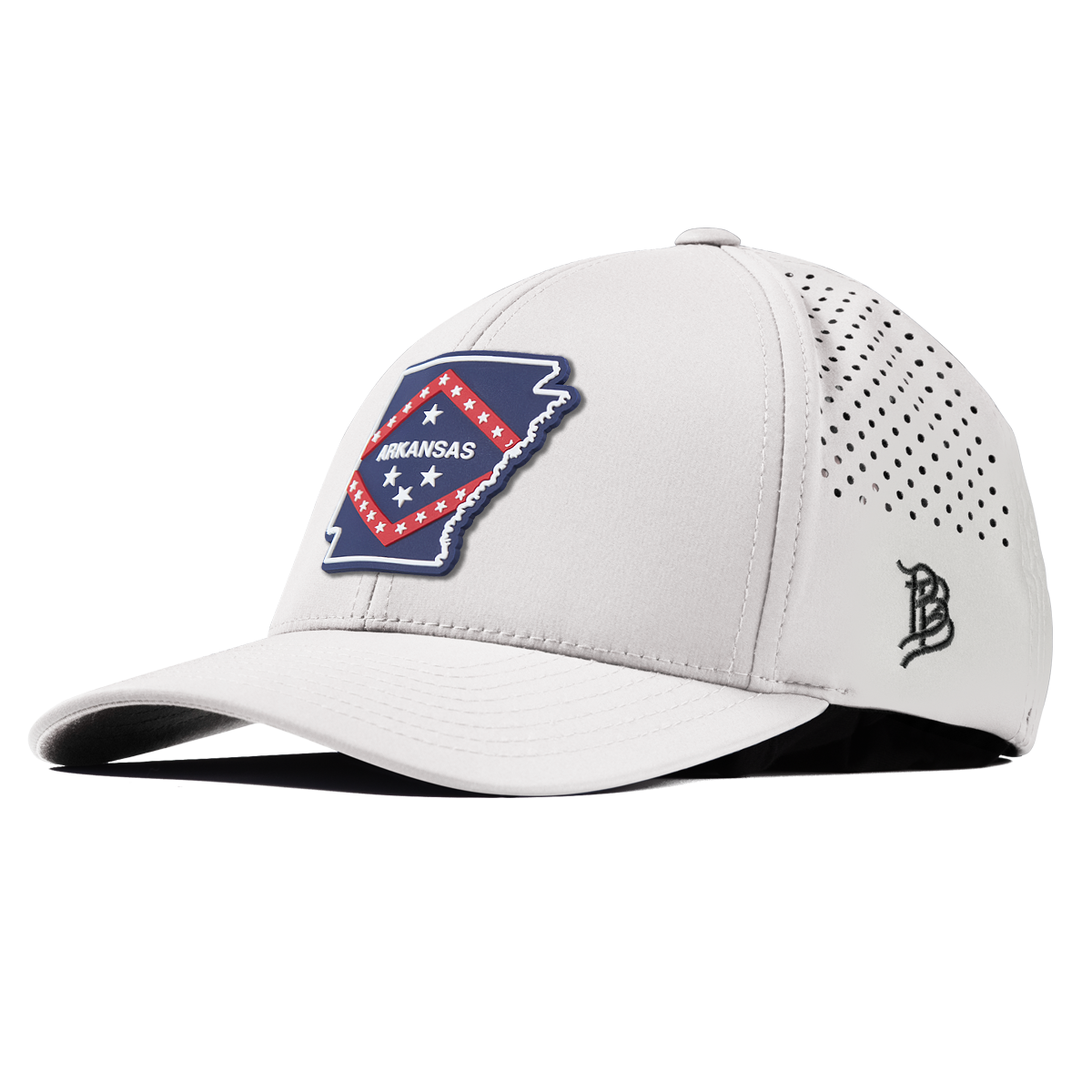 Arkansas Patriot Series Curved Performance White