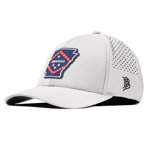 Arkansas Patriot Series Curved Performance White