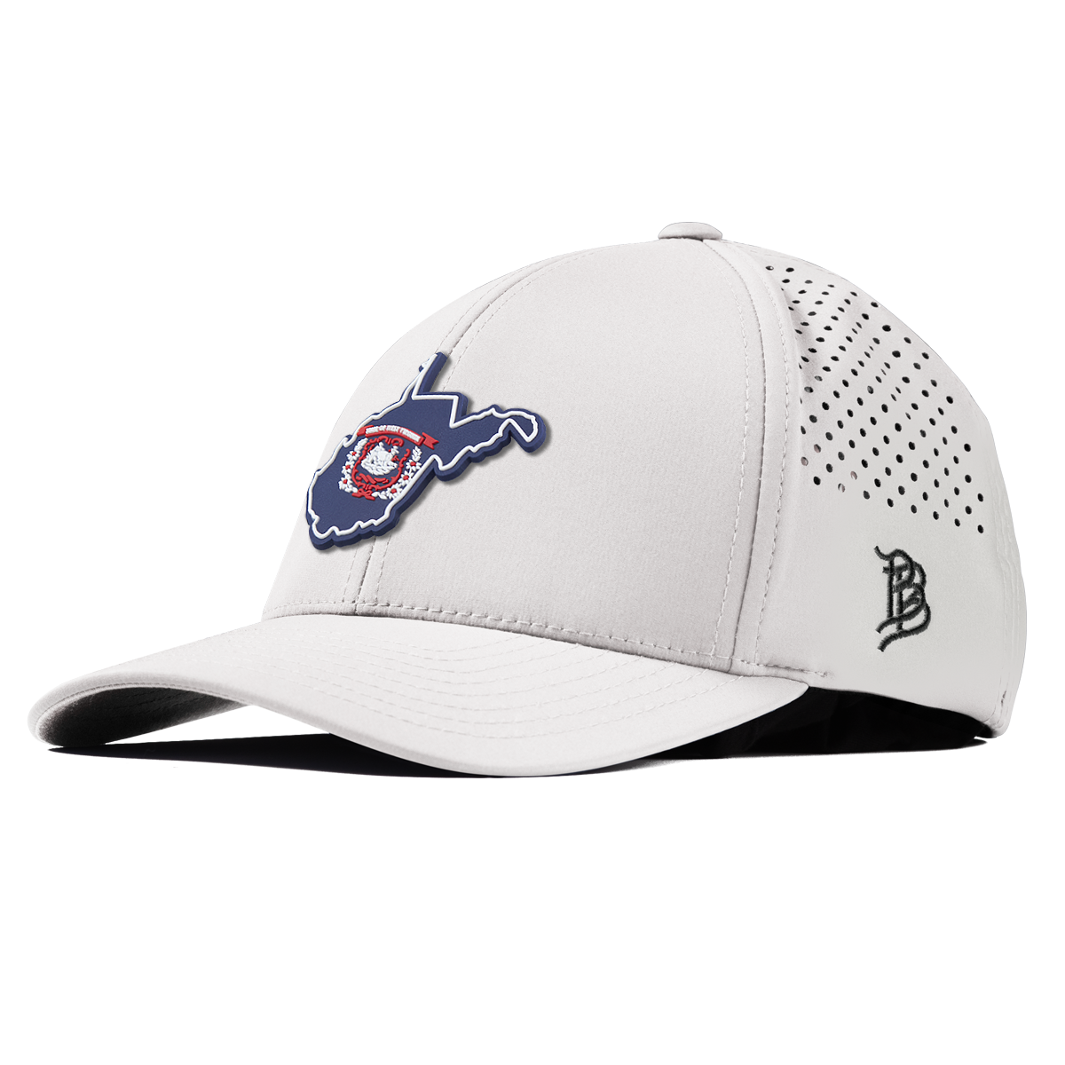 West Virginia Patriot Series Curved Performance White
