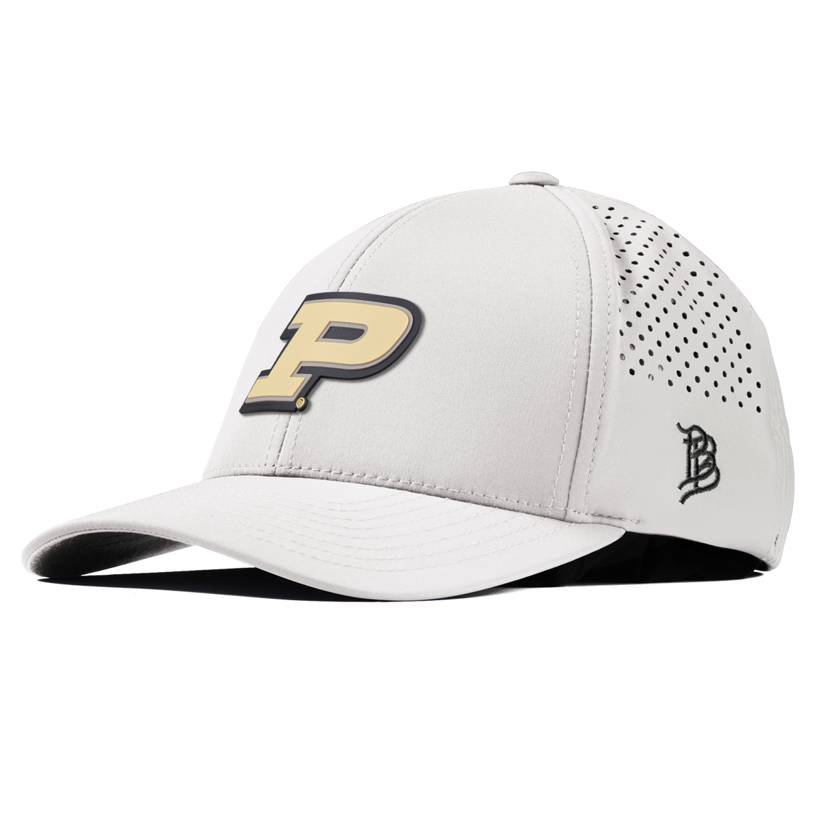 Purdue University "Purdue Block" Curved Performance White