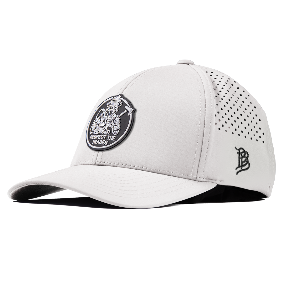 Respect The Trades Firefighter Curved Performance White