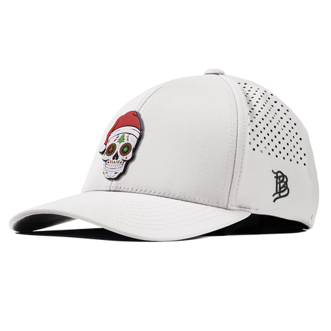 Santa Skull PVC Curved Performance White