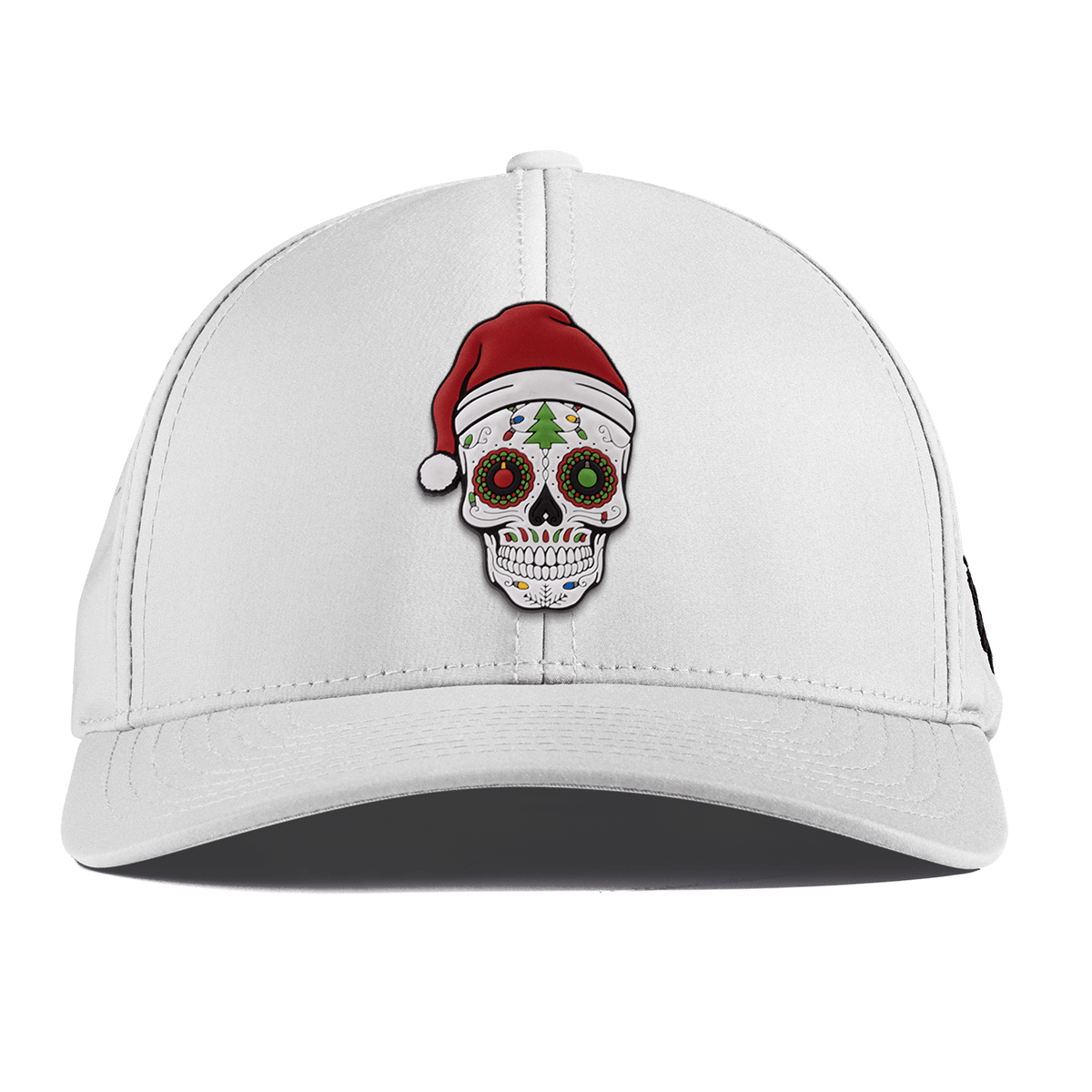 Santa Skull PVC Curved Performance White