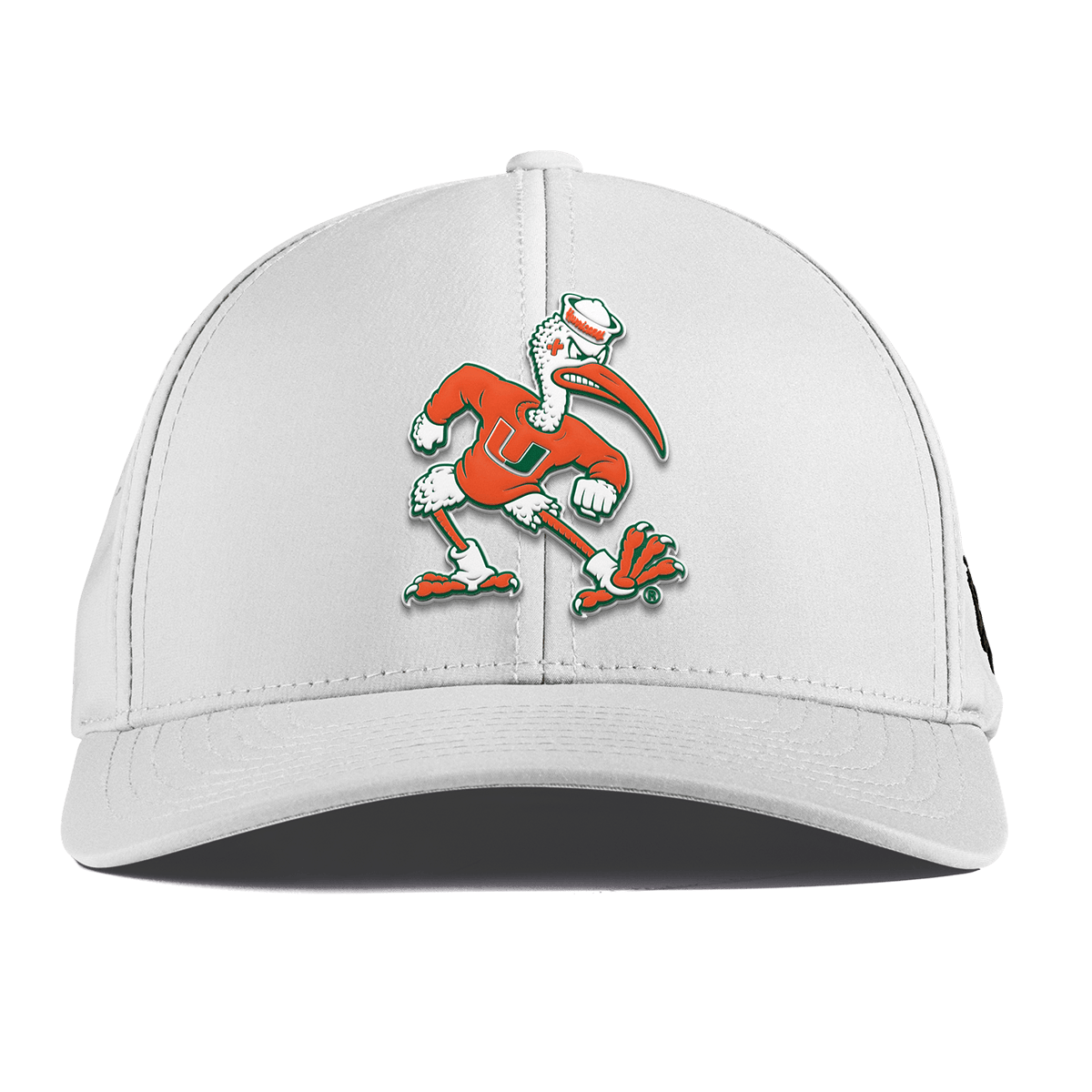 University of Miami "Sebastian the Ibis" Curved Performance White