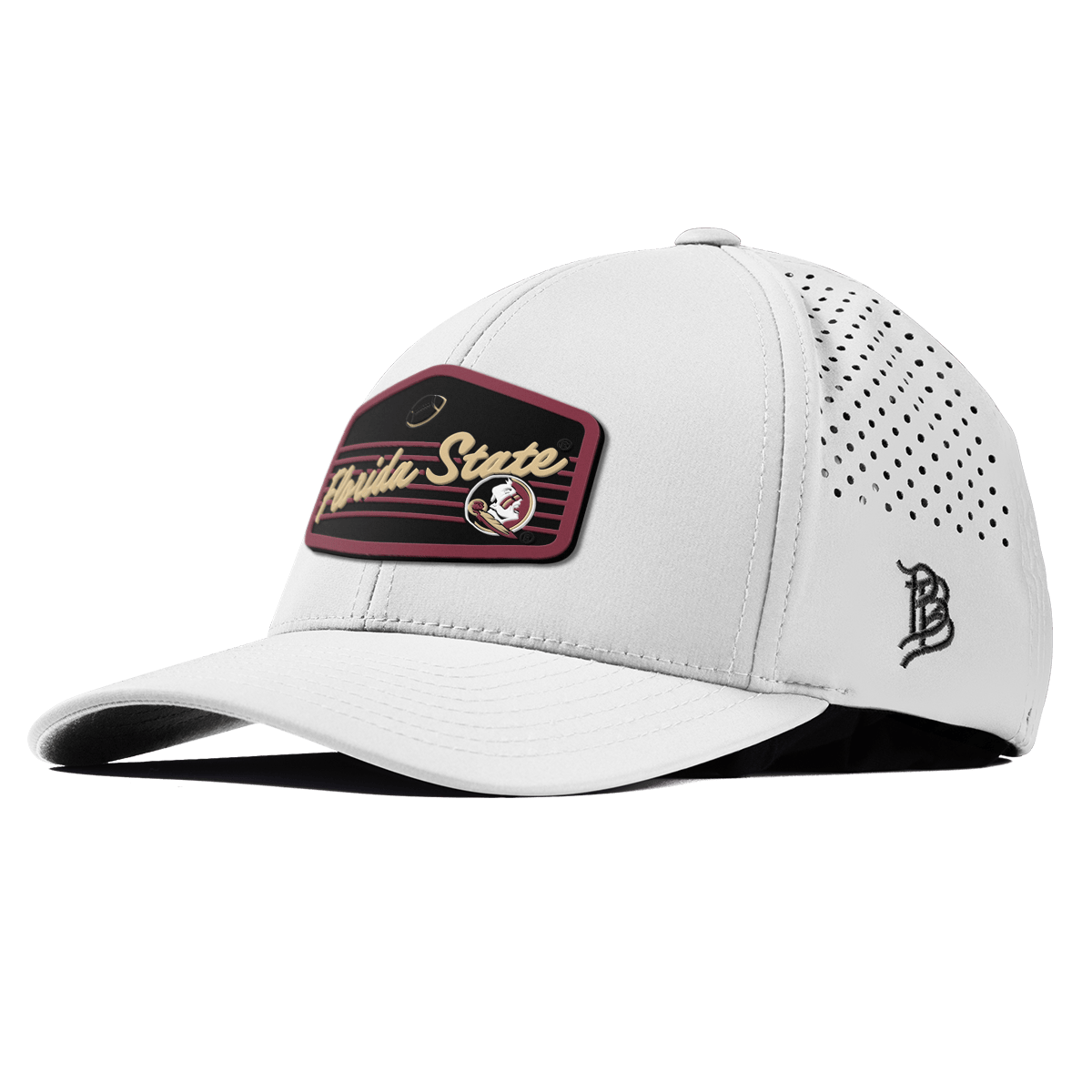 Florida State University "Seminole Football" Curved Performance White