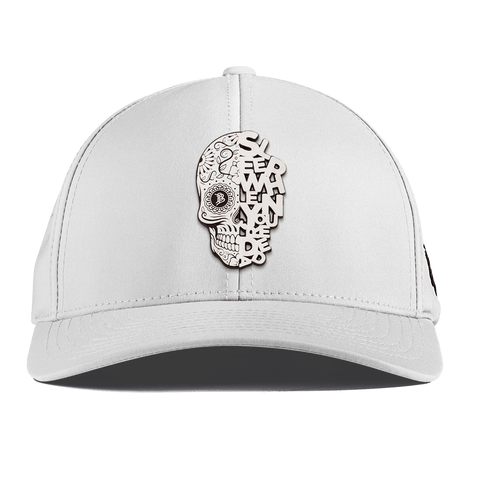 Sleep When You're Dead Skull Curved Performance White