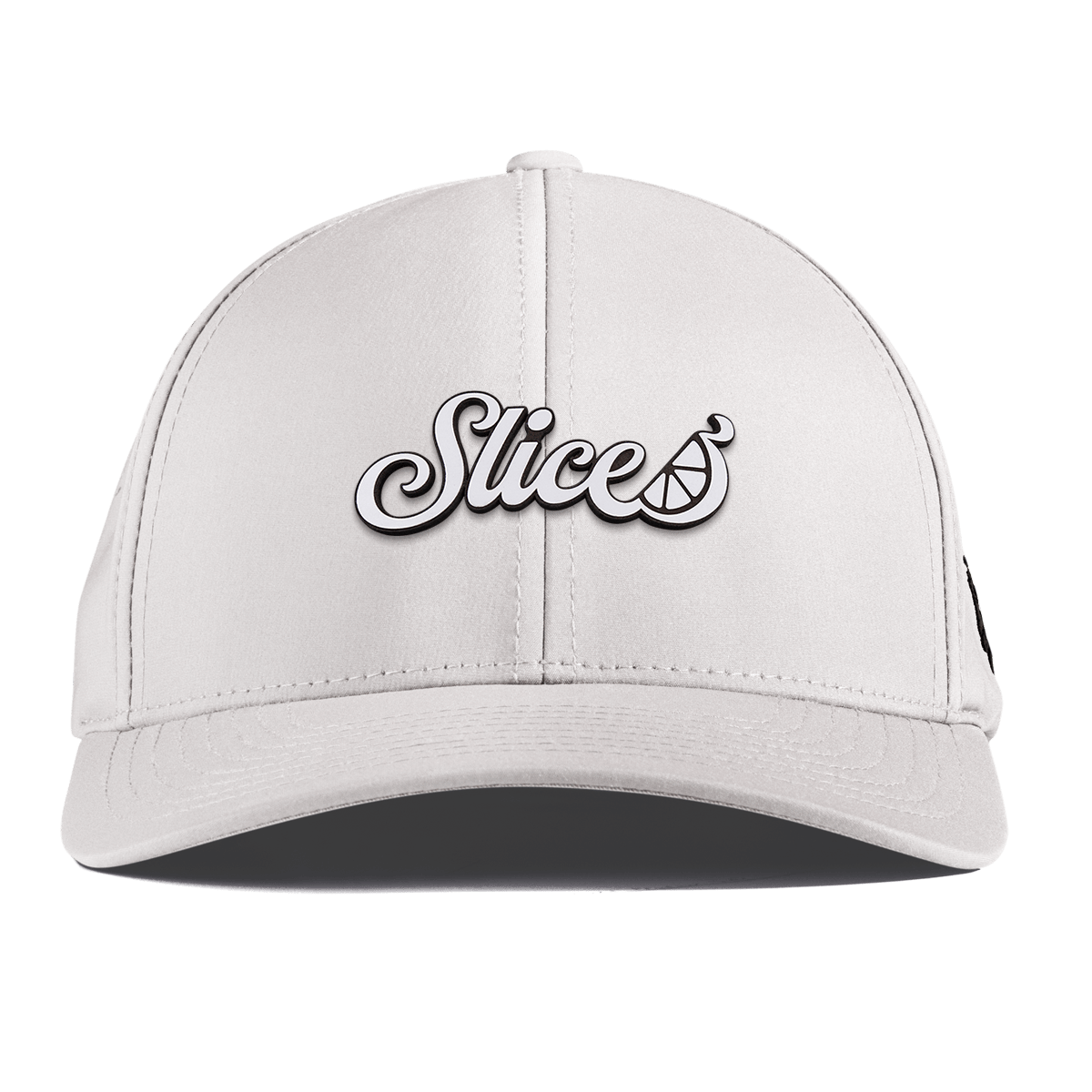Sliced Script Curved Performance White