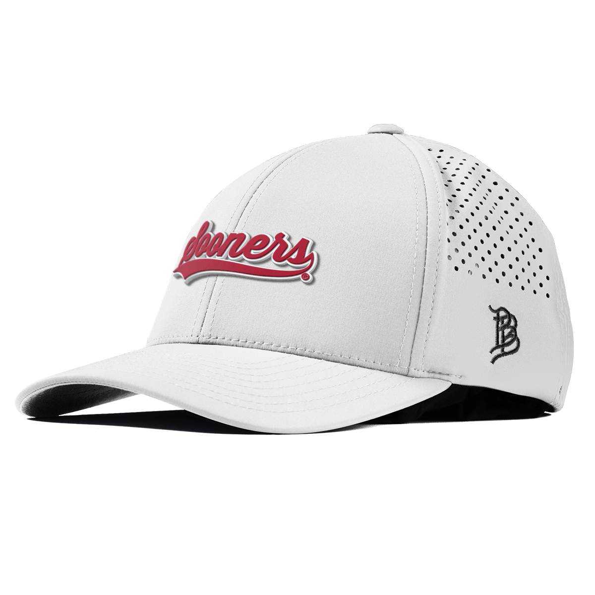 University of Oklahoma "Sooners Script" Curved Performance White