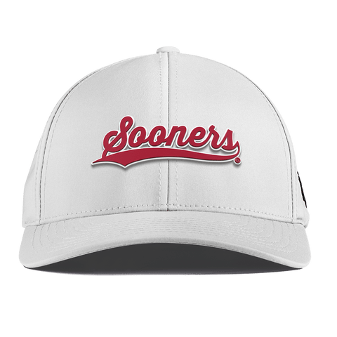 University of Oklahoma "Sooners Script" Curved Performance White