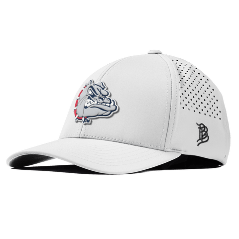 Gonzaga University "Spike The Bulldog" Curved Performance White