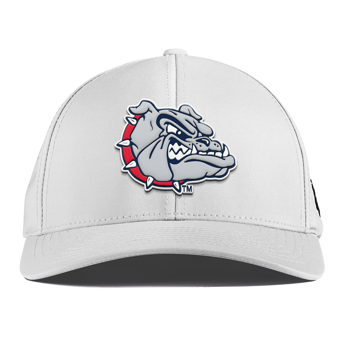 Gonzaga University "Spike The Bulldog" Curved Performance White