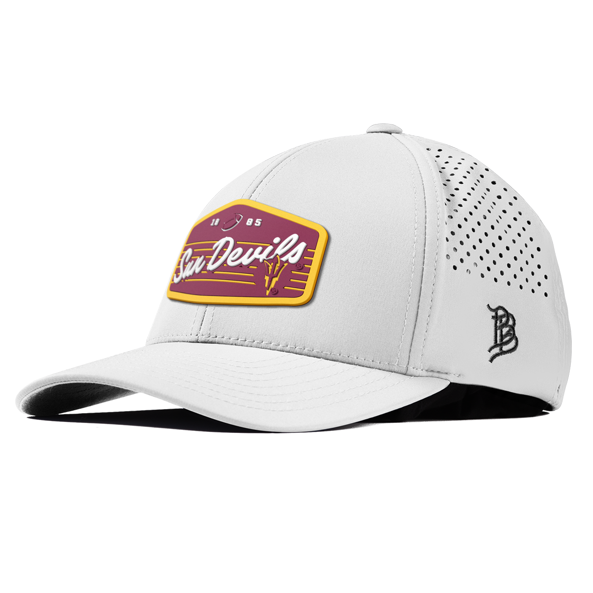 Arizona State University "Sun Devils Football" Curved Performance White