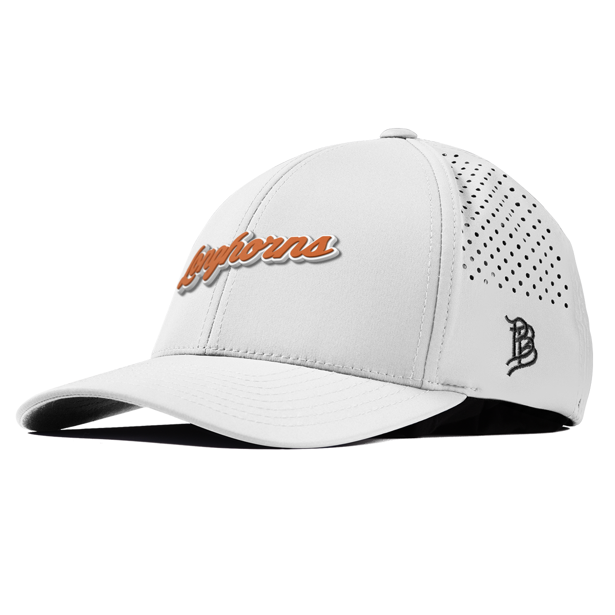 University of Texas "Texas Longhorn Script" Curved Performance White