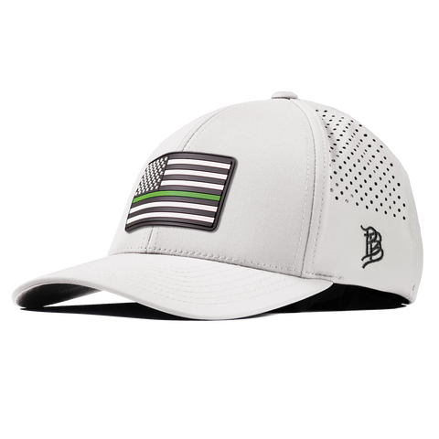 Thin Green Line PVC Curved Performance White