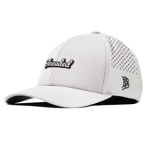 Threaded Script Curved Performance White