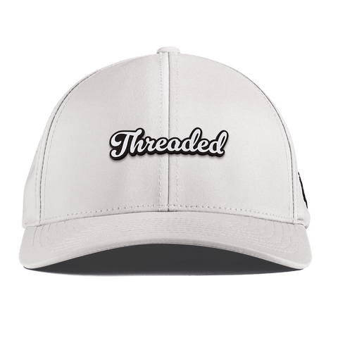 Threaded Script Curved Performance White