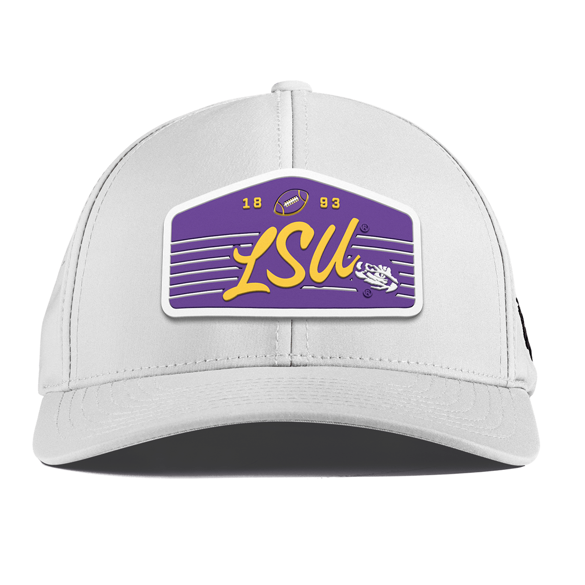 Louisiana State University "Tigers Football" Curved Performance White