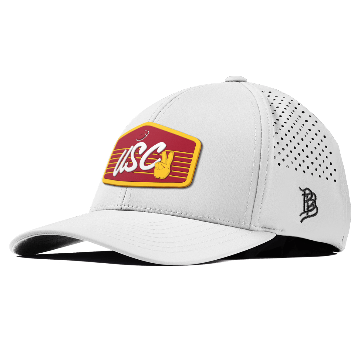 University of Southern California "Trojans Football" Curved Performance White