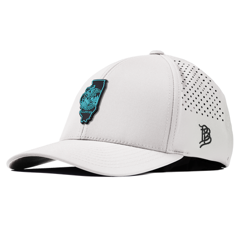 Illinois Turquoise Curved Performance White