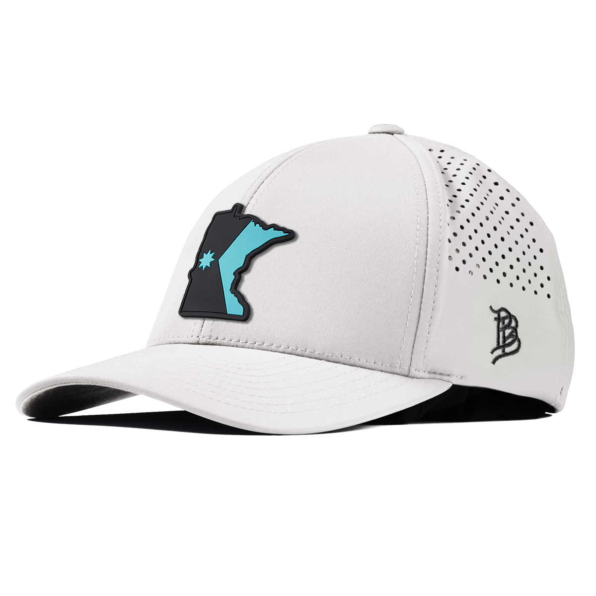 Minnesota Turquoise Curved Performance White